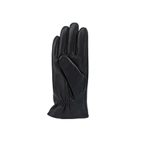 Women's 3-Point Cashmere-Lined Leather Gloves