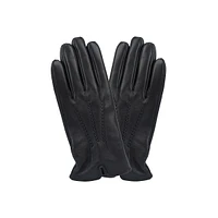 Women's 3-Point Cashmere-Lined Leather Gloves