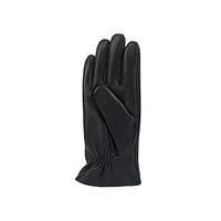 Women's 3-Point Cashmere-Lined Leather Gloves