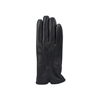 Women's 3-Point Cashmere-Lined Leather Gloves