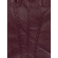 Women's 3-Point Cashmere-Lined Leather Gloves