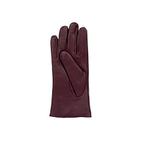 Women's 3-Point Cashmere-Lined Leather Gloves