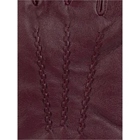 Women's 3-Point Cashmere-Lined Leather Gloves