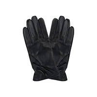 Women's Bow-Detail Leather Gloves