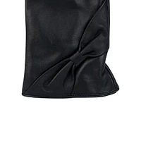 Women's Bow-Detail Leather Gloves