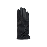 Women's Bow-Detail Leather Gloves