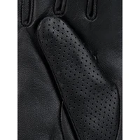 Women's Perforated Leather Gloves