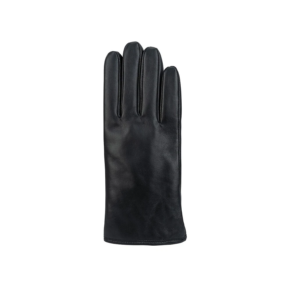 Women's Faux-Fur Lined Tech Tip Leather Gloves