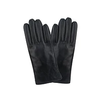 Women's Faux-Fur Lined Tech Tip Leather Gloves