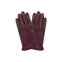 Women's Tech Tip Micro Faux Fur-Lined Leather Gloves