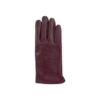 Women's Tech Tip Micro Faux Fur-Lined Leather Gloves