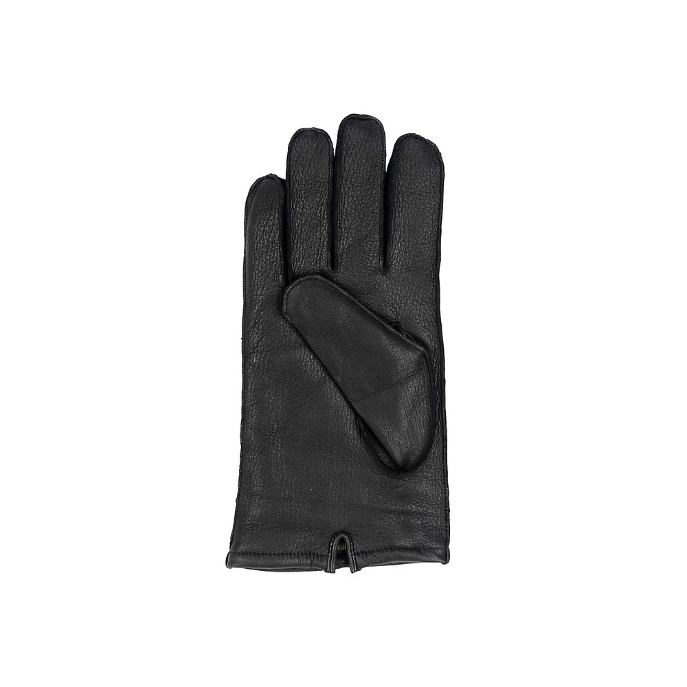 Men's Deerskin Leather Seamed Gloves