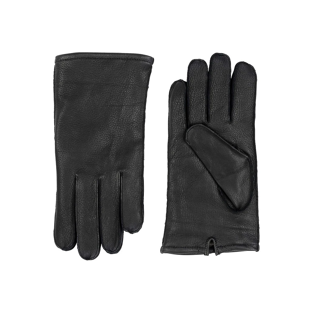 Men's Deerskin Leather Seamed Gloves