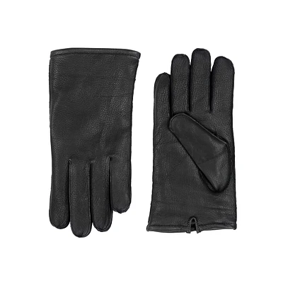 Men's Deerskin Leather Seamed Gloves