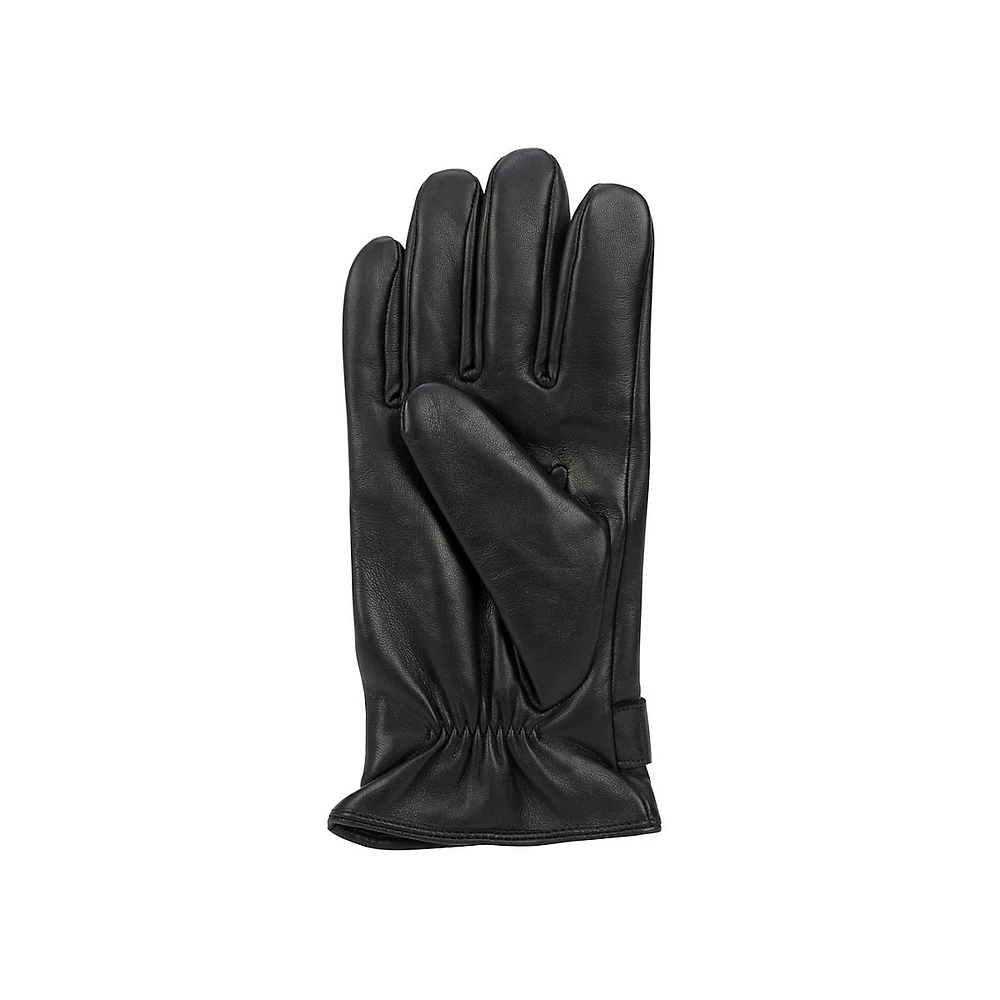 Men's Suede-Strap Leather Gloves