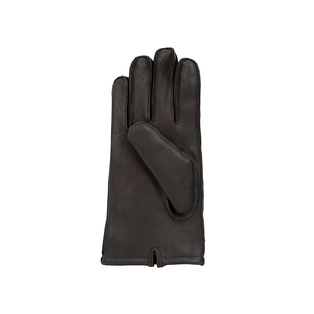 Gants en cuir de cerf avec coutures pour hommes