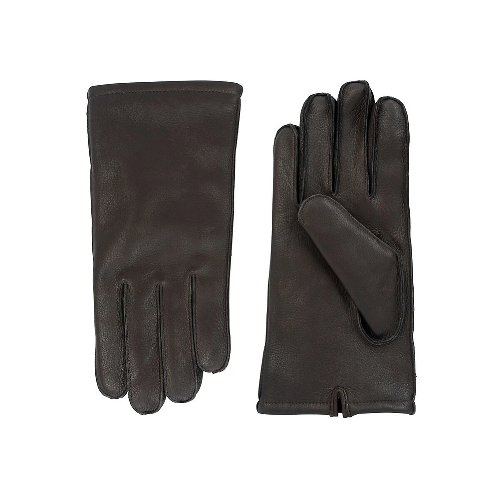 Men's Deerskin Leather Seamed Gloves