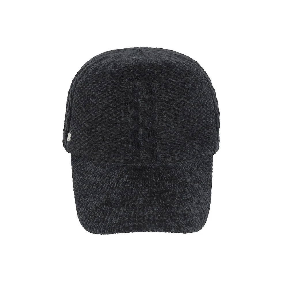 Thick Chenille Baseball-Style Cap