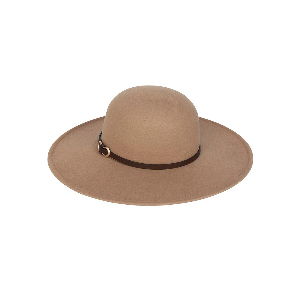 Western Buckle Soft Felt Floppy Hat