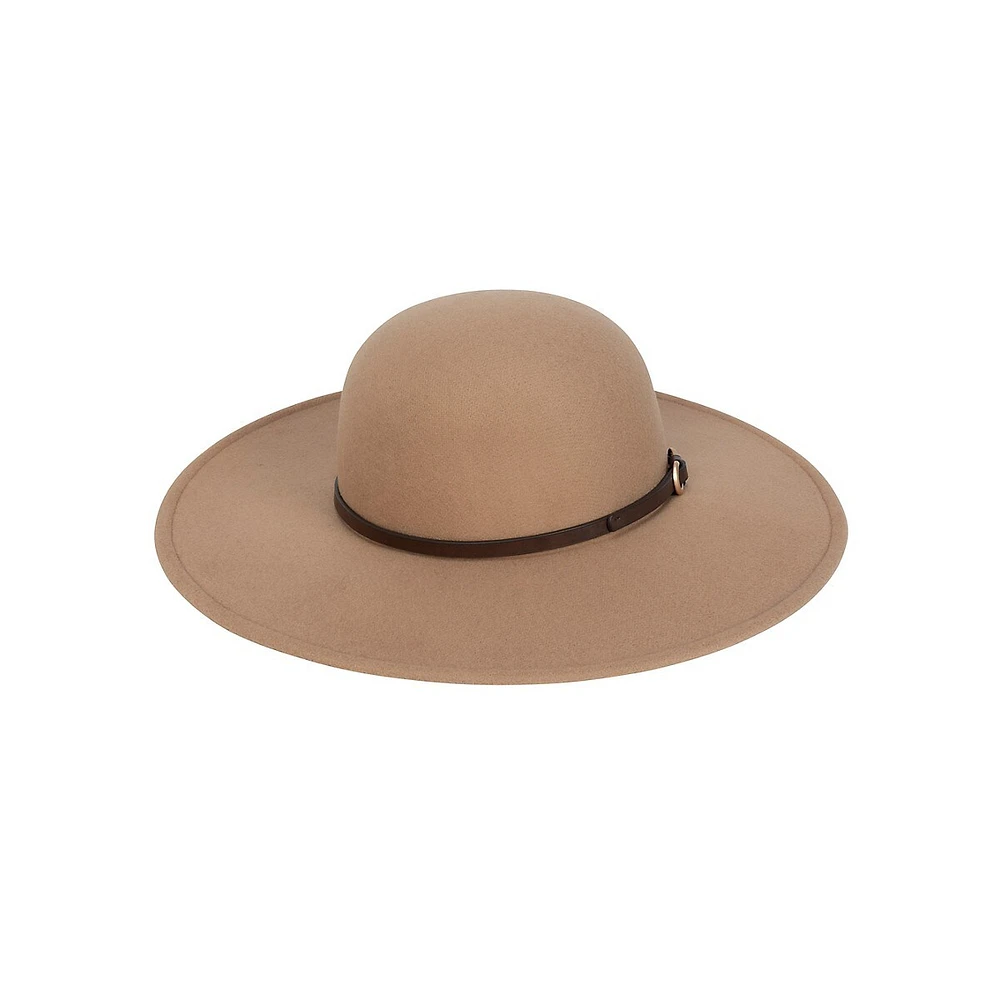 Western Buckle Soft Felt Floppy Hat