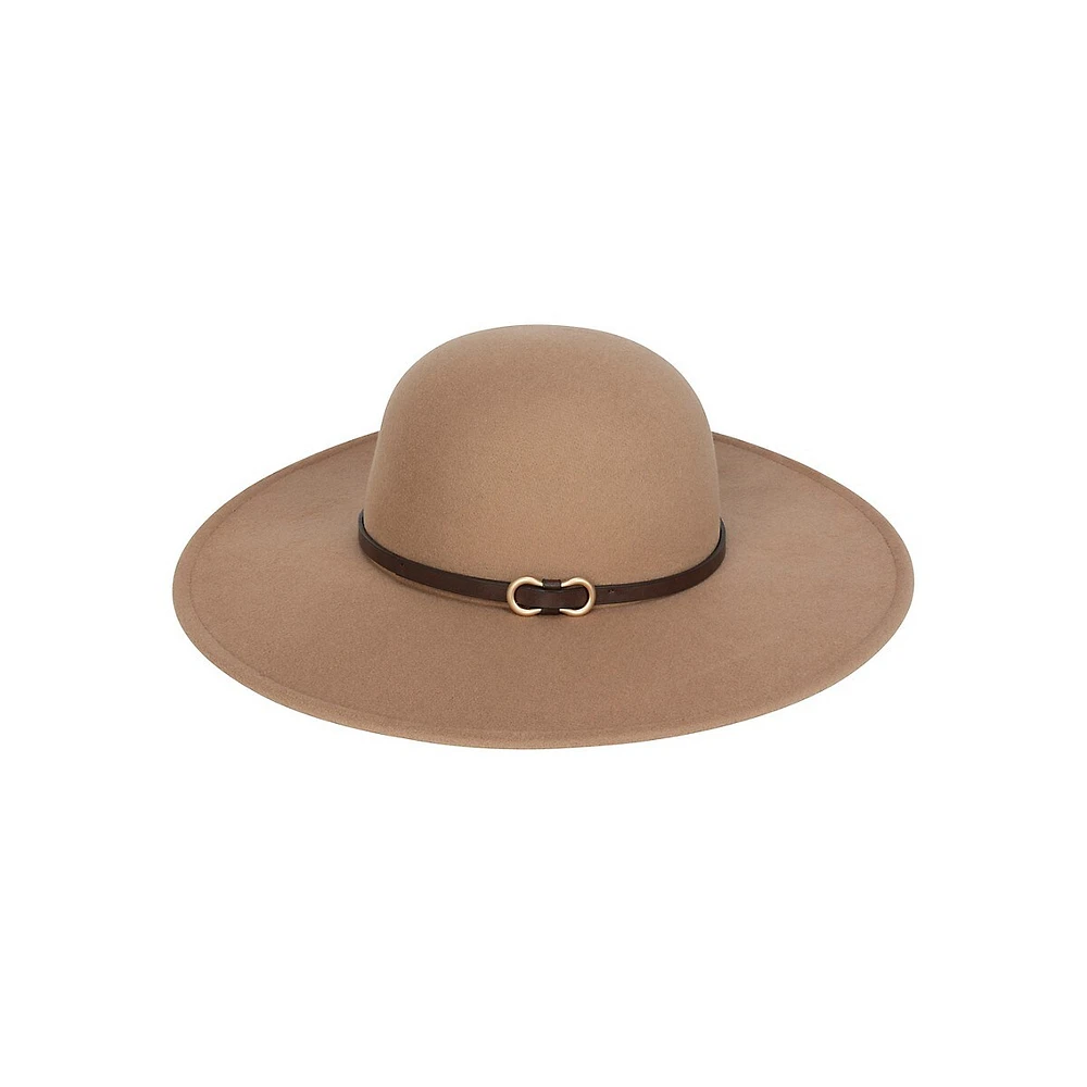 Western Buckle Soft Felt Floppy Hat