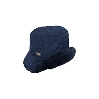 Quilted Reversible Faux Fur Rain Bucket Hat