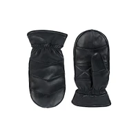 Men's Patch Leather Mittens