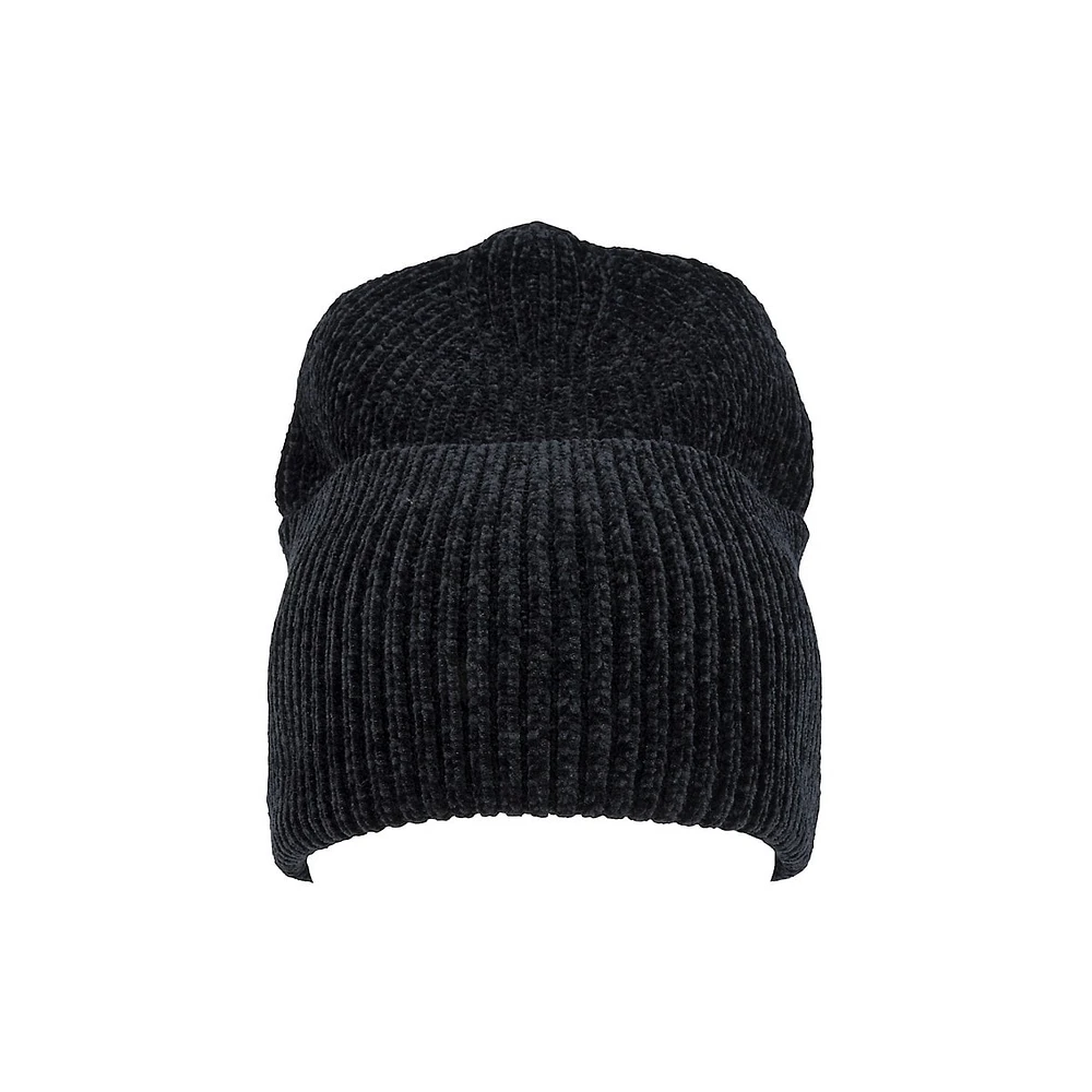 High-Cuff Chenille Toque