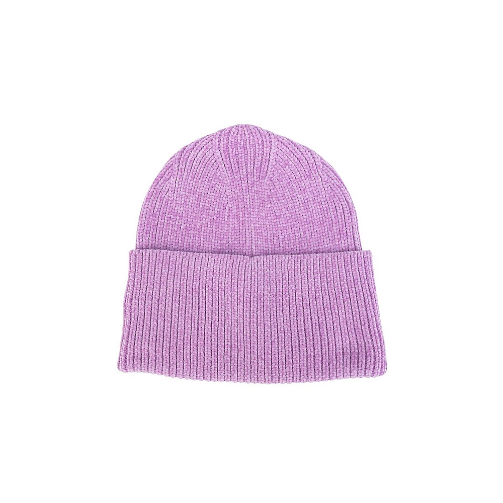 High-Cuff Chenille Toque