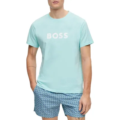 Relaxed-Fit Organic Cotton Contrast Logo T-Shirt