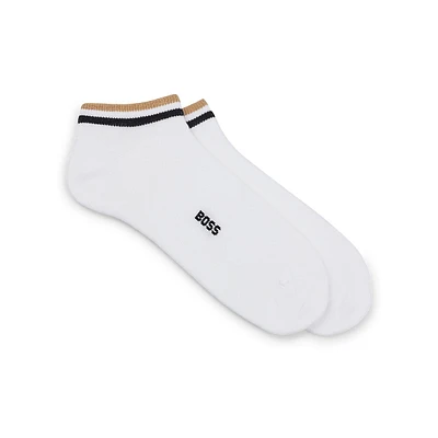 Two-Pair Signature Stripe Ankle-Length Socks