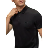 Slim-Fit Interlock Cotton Logo Polo Shirt
