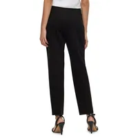 Regular-Fit Tapered Crop Stretch Knit Pants