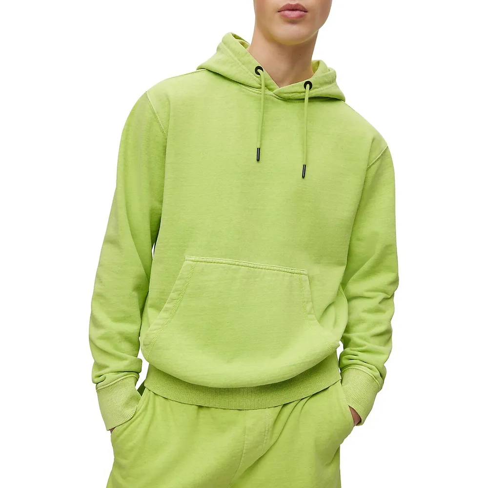 Relaxed Fit Hoodie - Light green - Men