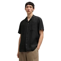 Relaxed-Fit Linen Camp Shirt