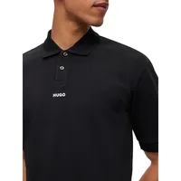 Cotton-Piqué Polo Shirt With Logo Print