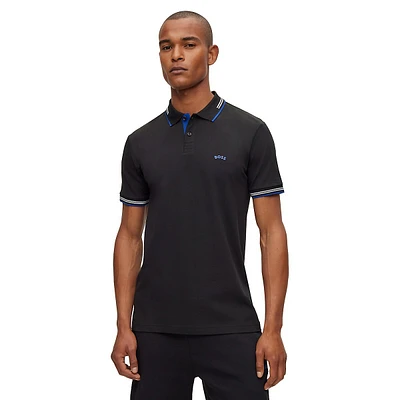 Paul Slim-Fit Curved-Logo Polo Shirt