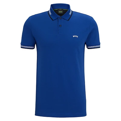 Paul Slim-Fit Curved-Logo Polo Shirt