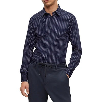 Slim-Fit Performance-Stretch Shirt