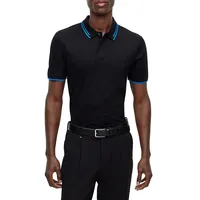 Slim-Fit Jacquard Stripe Polo Shirt