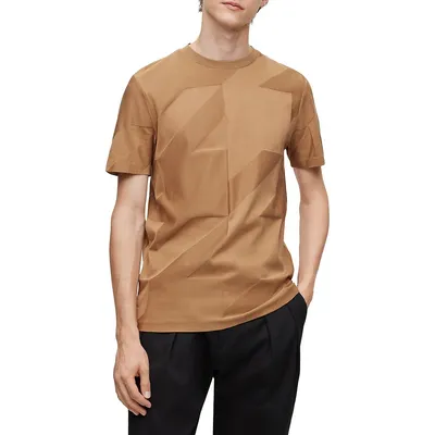 Geometric Jacquard T-Shirt