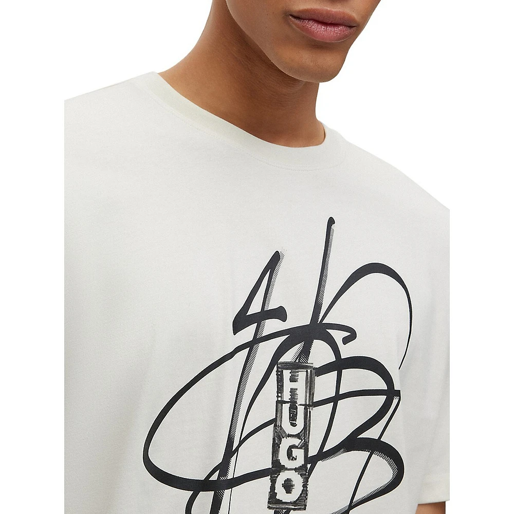 Graffiti Graphic Crewneck T-Shirt