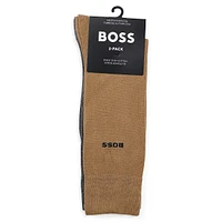 Men's 2-Pair Logo-Print Socks