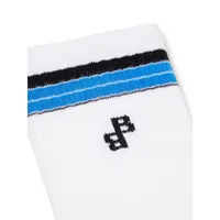 Men's Monogram Stripe Crew Socks