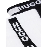 Men's 2-Pair Logo-Stripe Ankle Socks Pack