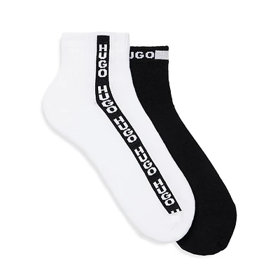 Men's 2-Pair Logo-Stripe Ankle Socks Pack