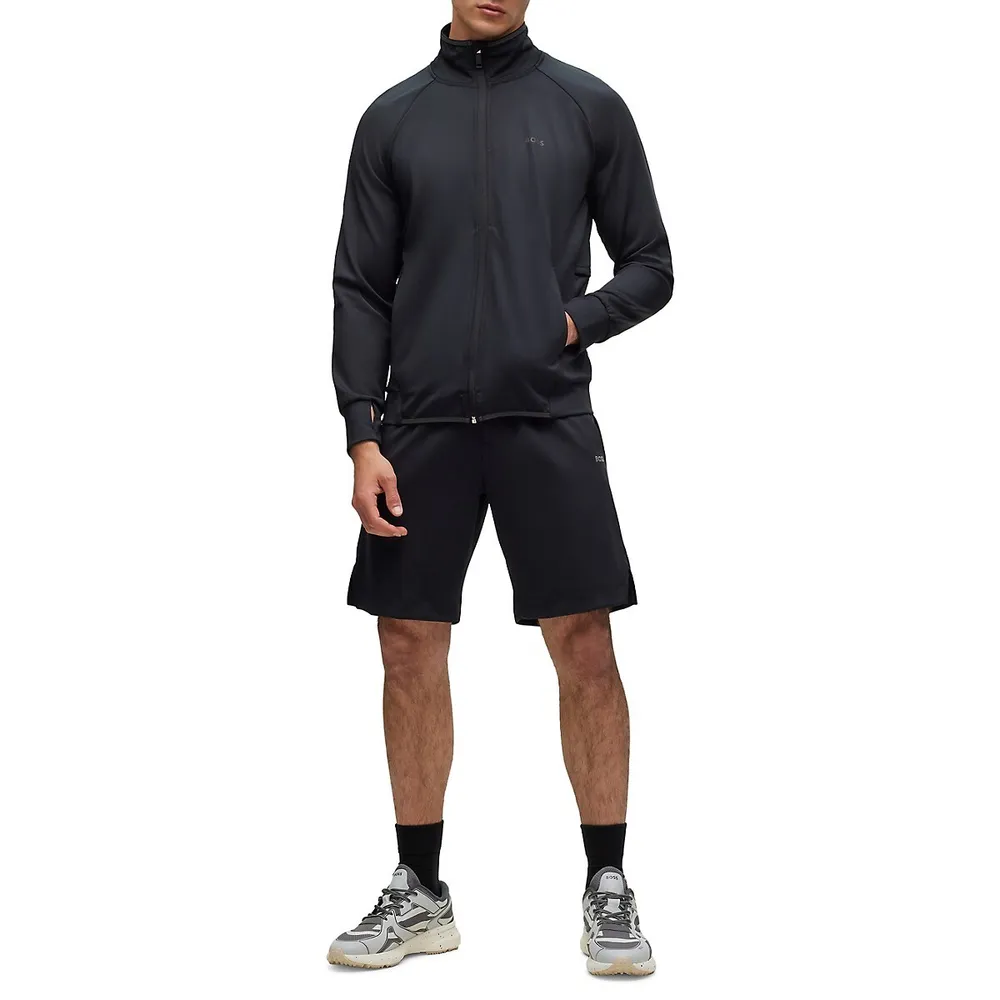 Zip-Up Active-Stretch Sweatshirt