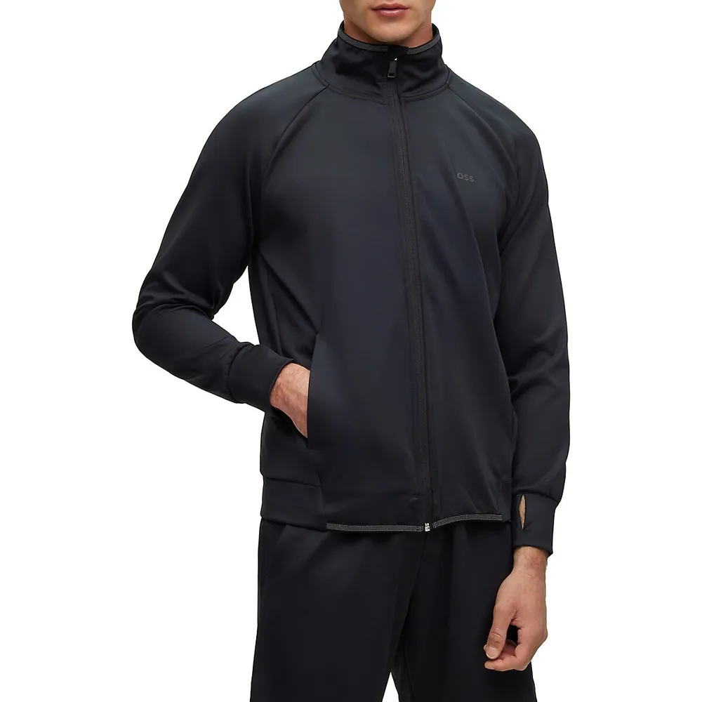 Zip-Up Active-Stretch Sweatshirt