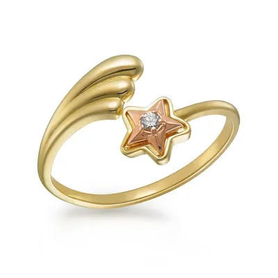 10kt By Pass Shooting Star Ring