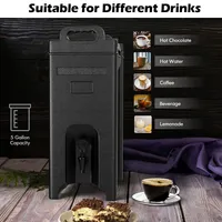Insulated Beverage Server/dispenser 5 Gallon Hot Cold Drinks